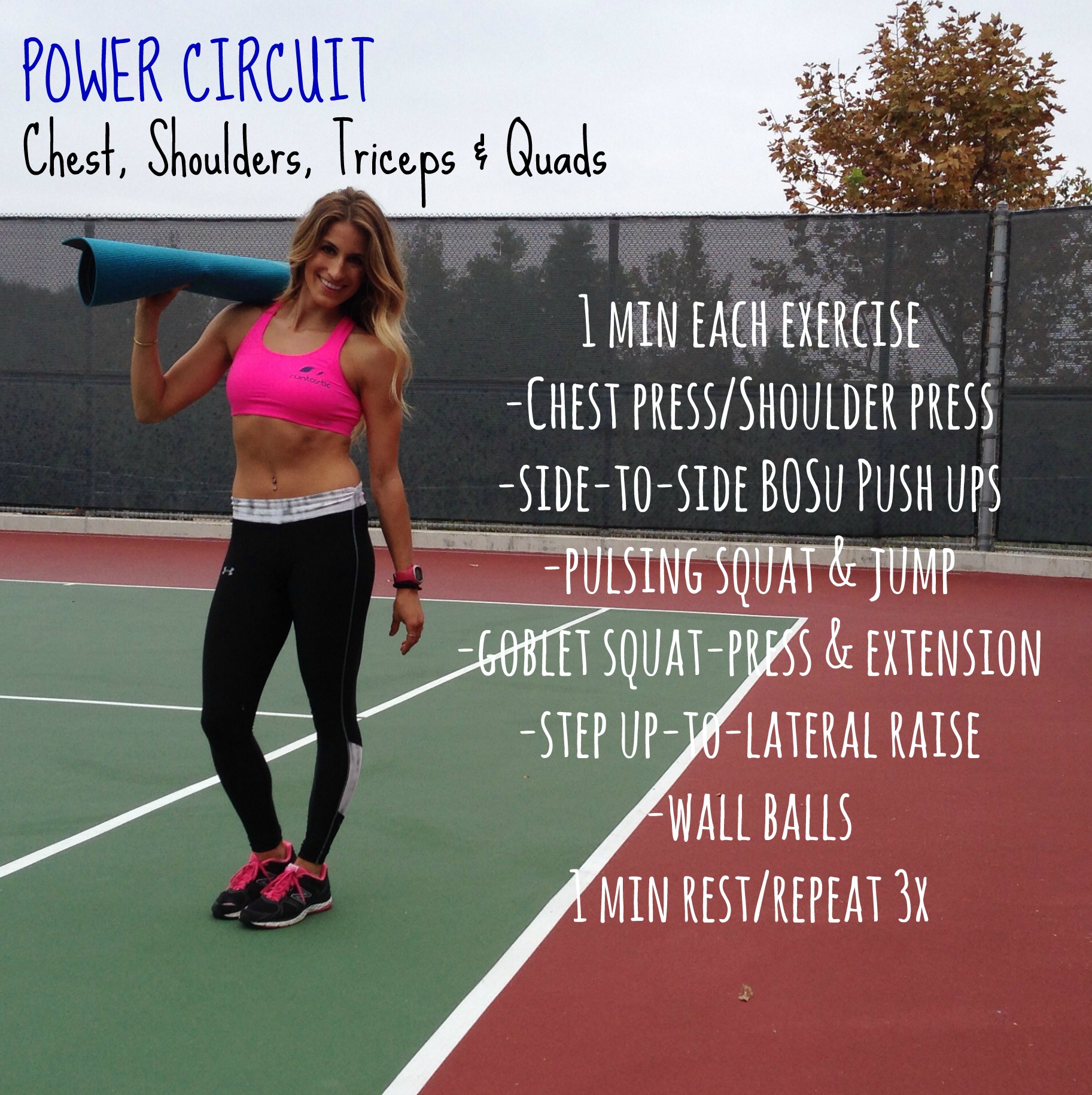 Power Circuit Training: Chest, Shoulders, Triceps & Quads - Life Like Lunden